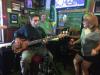Leo, Ken, and Lisa played Saturday night at Johnny's while the Cruisers raced by. photo by Larry Testerman